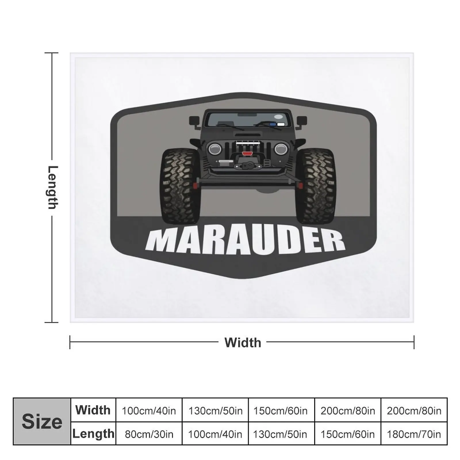 MARAUDER LOGO Throw Blanket Shaggy Vintage Sleeping Bag Blankets