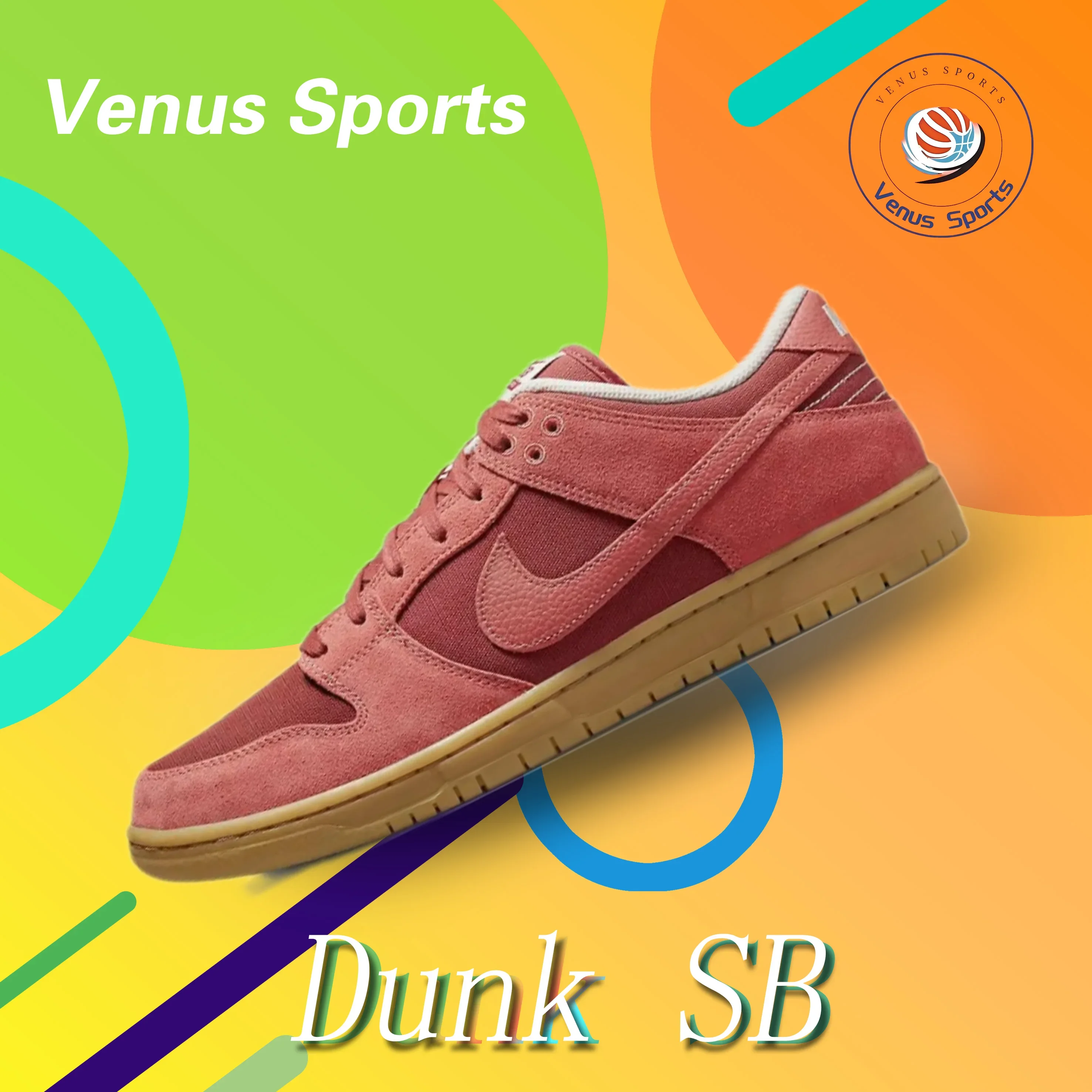 Nike Red Dunk SB comfortable wear-resistant slip-resistant versatile casual low-top Board Shoes