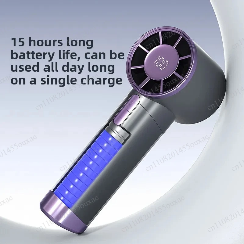 High-Speed USB Charging Handheld Fan Mini Portable Outdoor Violent Turbo Small Fan for Quick Cooling