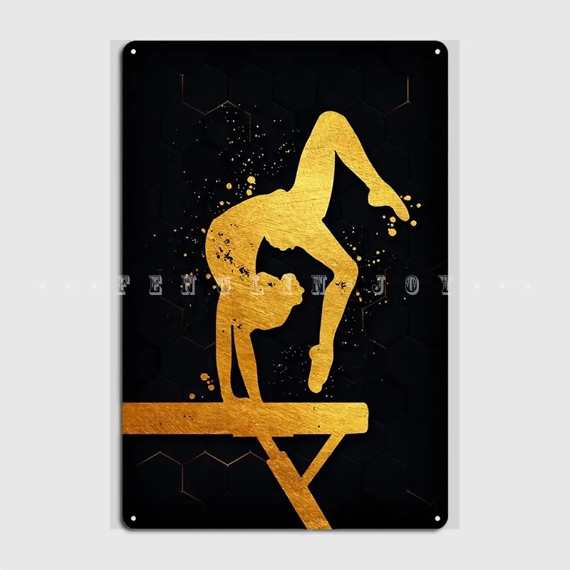 Gymnastics Tumbling Metal Sign Cinema Kitchen Cave Pub Personalized Plaques Tin Sign Posters