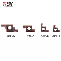 1PCS GER100 GER150 GER200 GER250 GER300 A B C D Inside Groove Carbide Turning Inserts Blade for SIGER boring bars