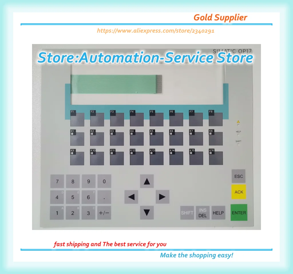 New 6AV3617-1JC20-0AX1 6AV3 617-1JC20-0AX1 OP17 Membrane Keypad Switch
