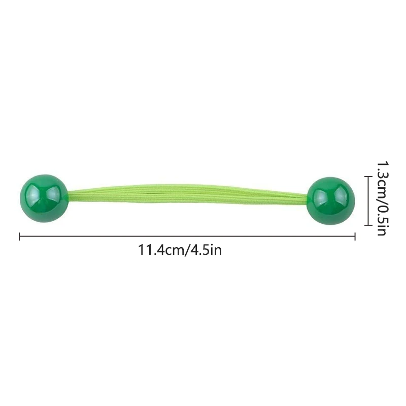만화 컬러풀 라운드 볼 헤어 로프 고무 밴드, 탄성 헤어 타이, 어린이 패션 헤어 로프, 헤드웨어 헤어 액세서리, 1 쌍