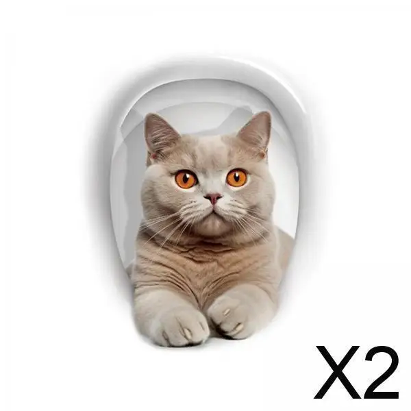 

Наклейка на крышку унитаза с мультяшным котом, съемная, водонепроницаемая, из ПВХ, для декора ванной комнаты