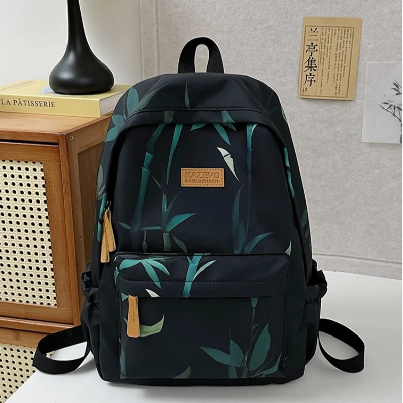 Zipper Nylon Solid Large Capacity Backpacks 2025 High Quality School Bags Chinese Style Softback Interior Compartment