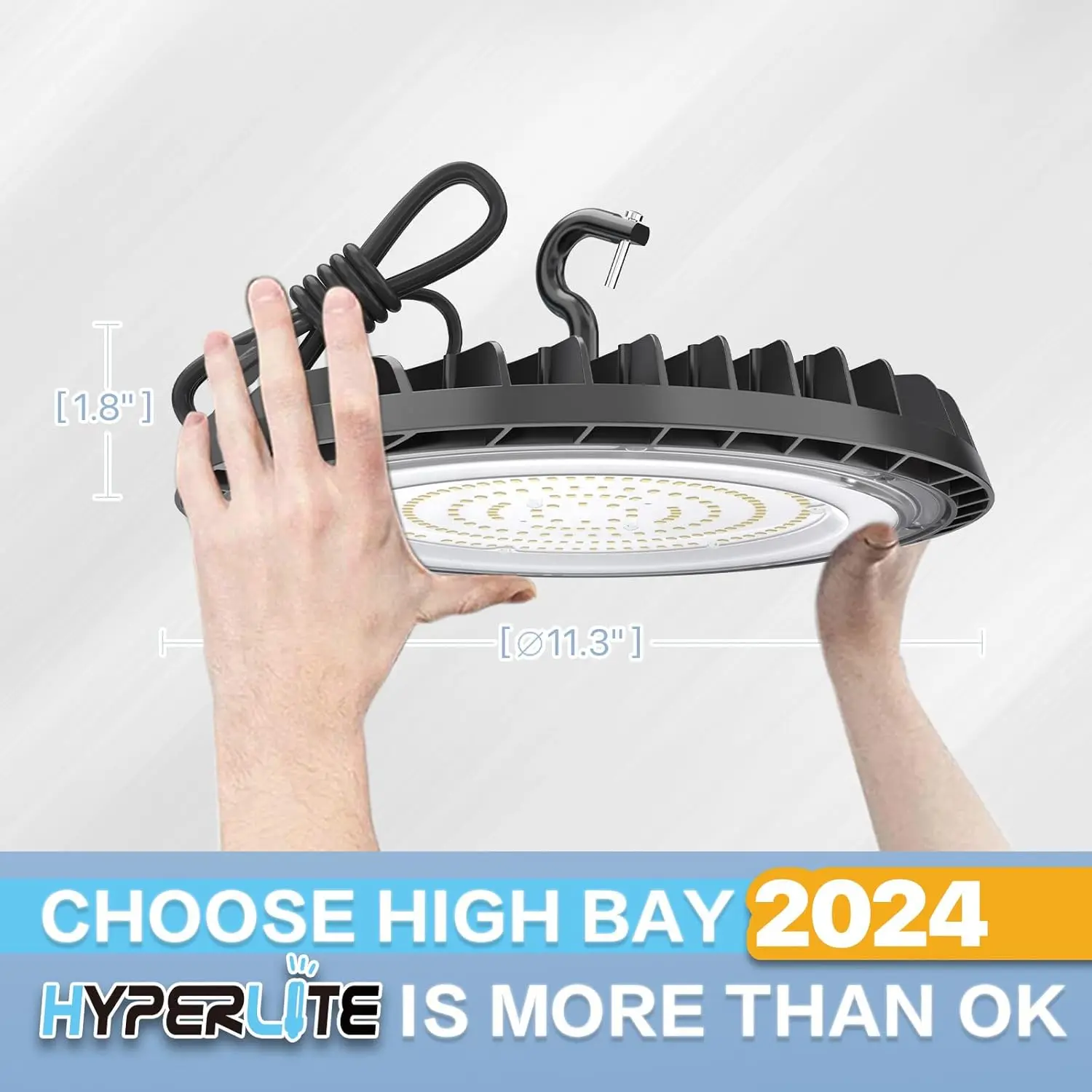 High Bay  Lights 150W, 10 Packs LED High Bay Light 21000LM,  Light Fixture for Barn Gym Shop Workshop Garage