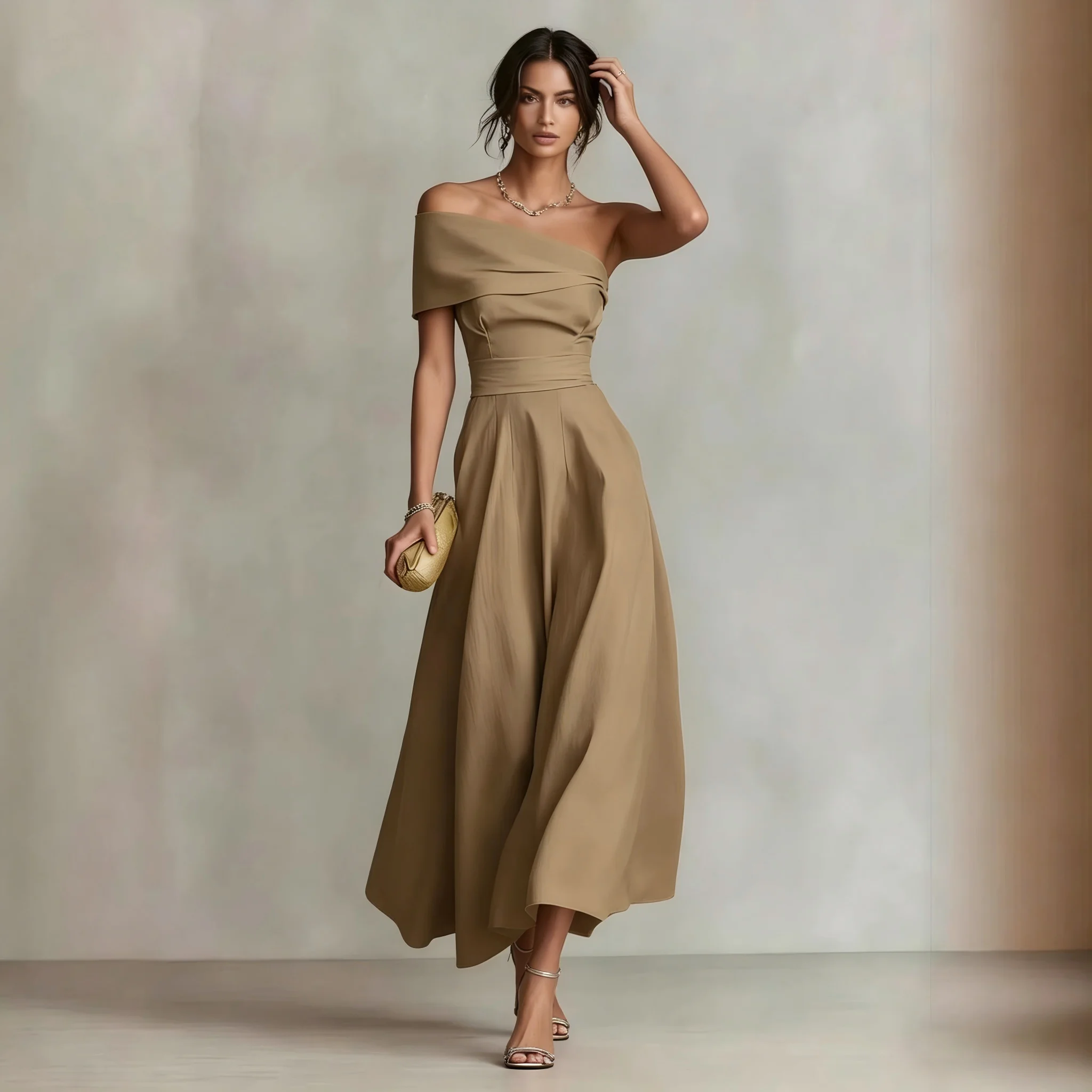 elegant off shoulder long party dresses for women 2026 summer sexy sleeveless backless maxi dress casual - view 5