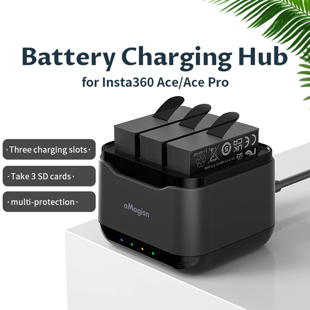 

For Insta360 Ace Pro / Ace Battery Fast Charging Hub Charger Box Accessories