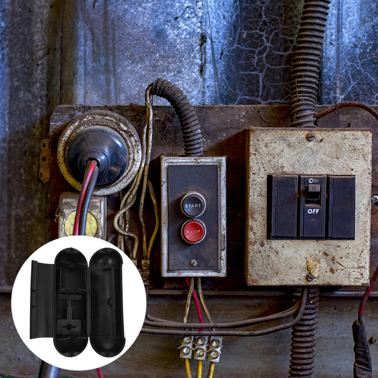 1pc Waterproof Cable Junction Box Heavy Duty Outdoor Gland Cover Plastic Wire Connector Case Compact