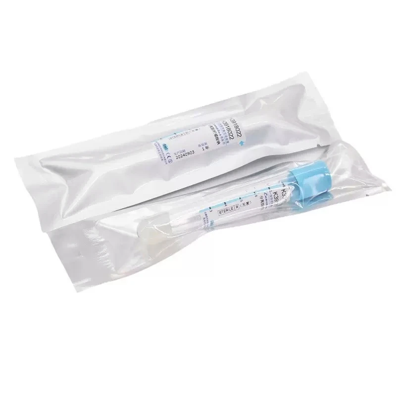 Tubo descartável de coleta de sangue a vácuo acd + gel, cítrato de sódio e cola de separação, teste de laboratório, tampa azul, tubo prp estéril 10ml