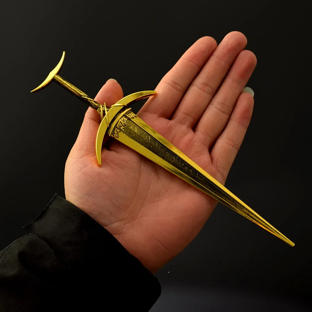 Jeu japonais Elden Golden Greatsword, Melee Armament Samurai, modèle d'épée en métal, artisanat, ornements décoratifs, jouets cadeaux, 22cm