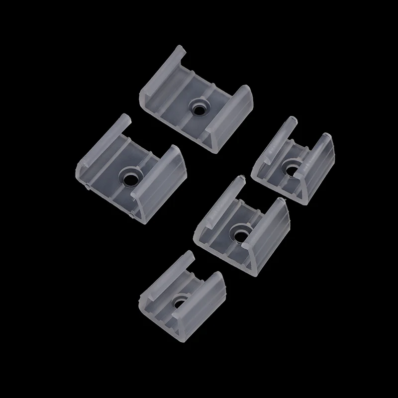 20PCS 10/12/14/17/20mm LED Strip Fix Clips Connector For Fixing 2835 Neon Light 220V COB Plastic Buckle Flexible Accessories.