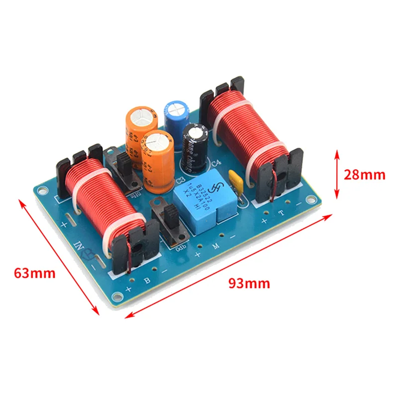 X62A_2Pcs 150W Altavoz de audio de 3 vías Crossover Treble Midrange Divisor de coche