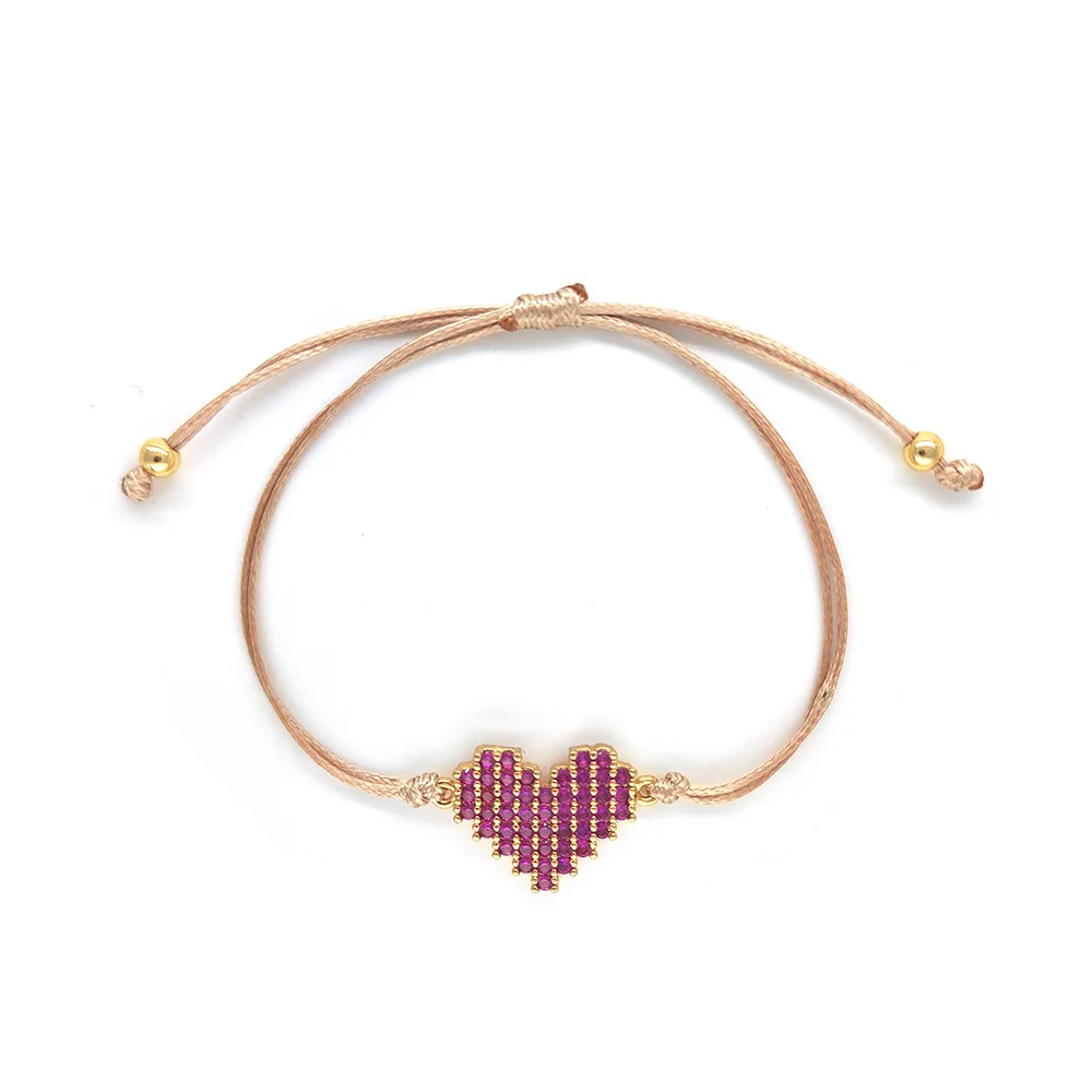 KKBEAD Bracelet Sets Femme Vinatage Fashion Jewelry for Women Cubic Zircon Heart Bracelets Gift Pulseras Mujer Moda
