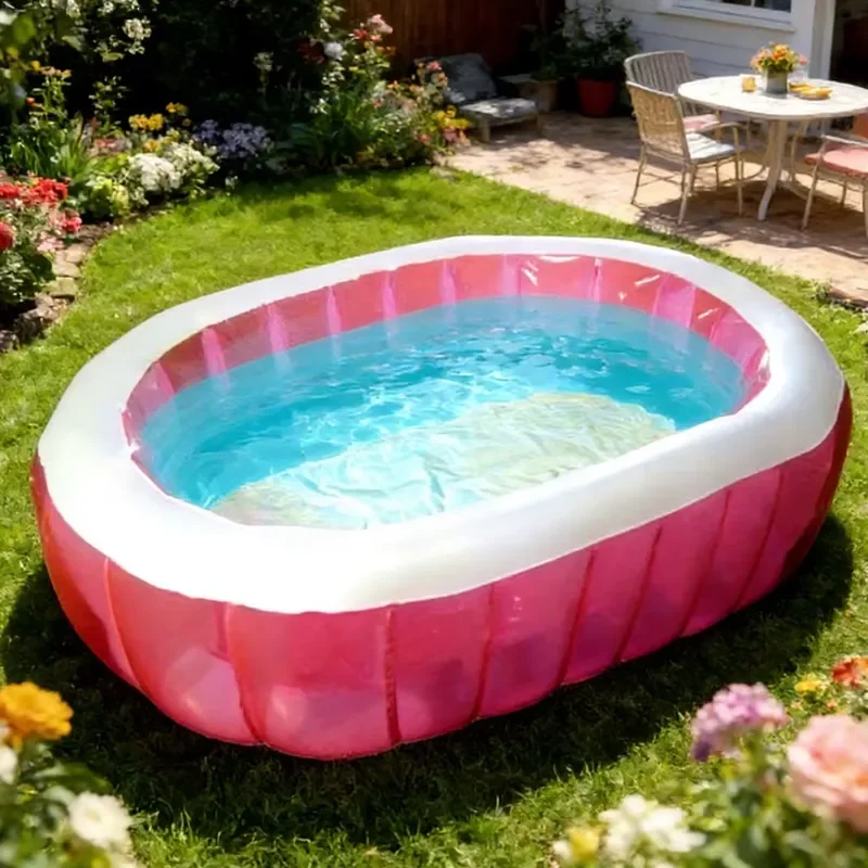 for Custom Inflatable Lounge Pool Large PVC Swimming Pool Reinforced Corners for Paddle Boat Bumper Boats Outdoor Water Fun