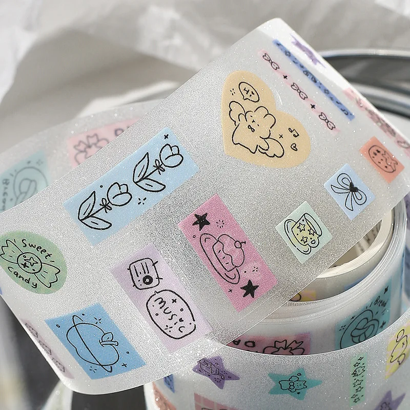 1pcs DIY Decoration Adhesive Tapes Japanese Electronic DUDU machine Washi Tapes Masking Tapes stickers stationery