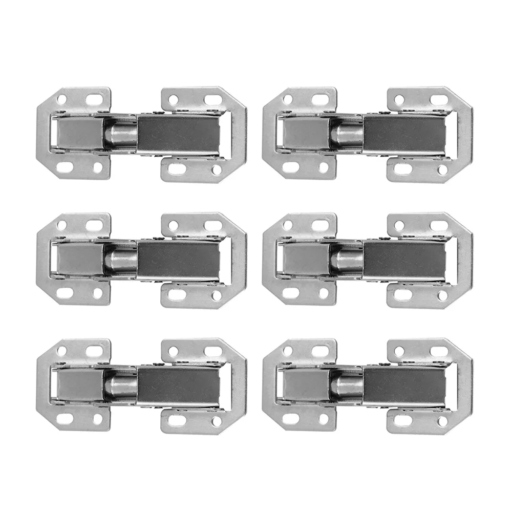 

6pcs Steel Furniture Door Hinges Kitchen Cupboard Door Close Hinge Long-lasting Hinges Install Hardware
