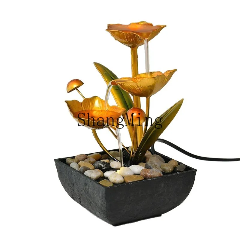 

FG Tianquan Flowing Water Ornament Circulating Water Modern Light Luxury Decorations Living Room Office Desktop Lucky
