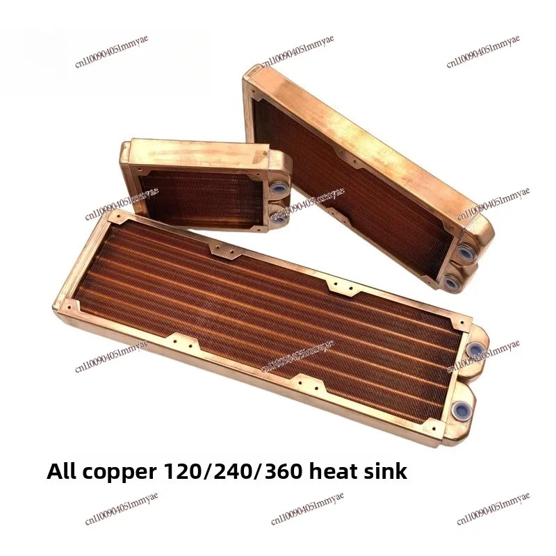 All copper 120 240 360 water cooling row, heat exchanger, heat dissipation row