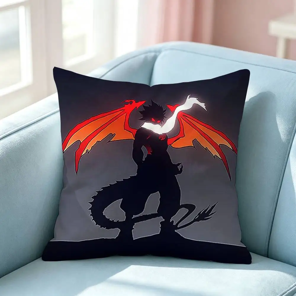 Top Tier Anime FT Square Double-Sided printed Pillow Case Bedroom Bedside Pillow Sofa Cushion Cover
