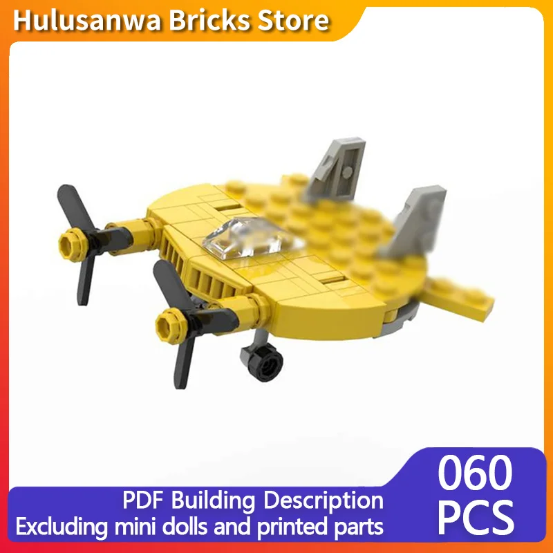

V-173 Flying Aircraft Model MOC Building Bricks War Equipment Modular Technology Gifts Holiday Assemble Children Toys Suit