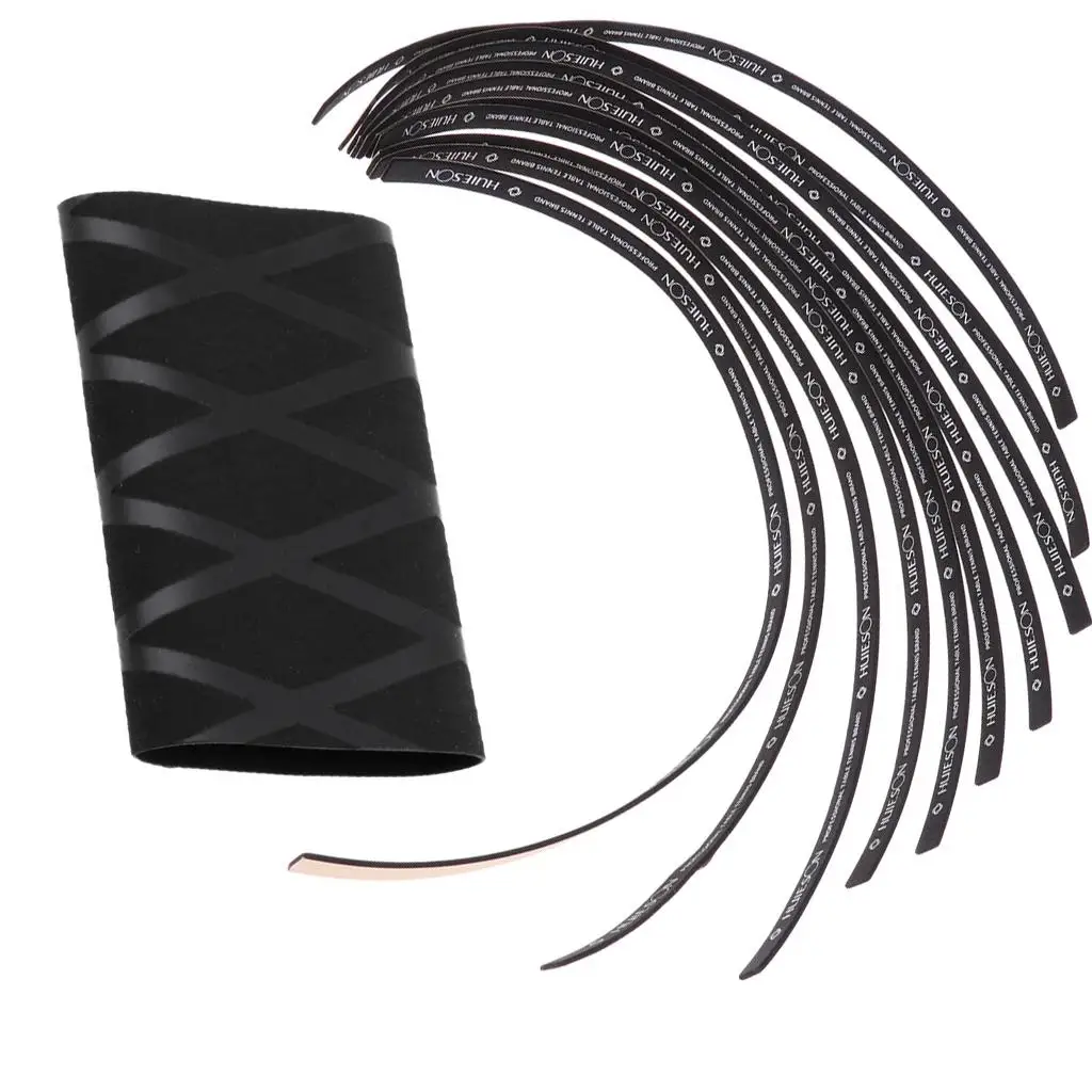 Schlägergriffband aus Gummi mit Wärmefixierung, Tischtennisschläger-Ummantelung mit Schwammkantenband-Set für Tischtennis-Ausrüstungsreparatur