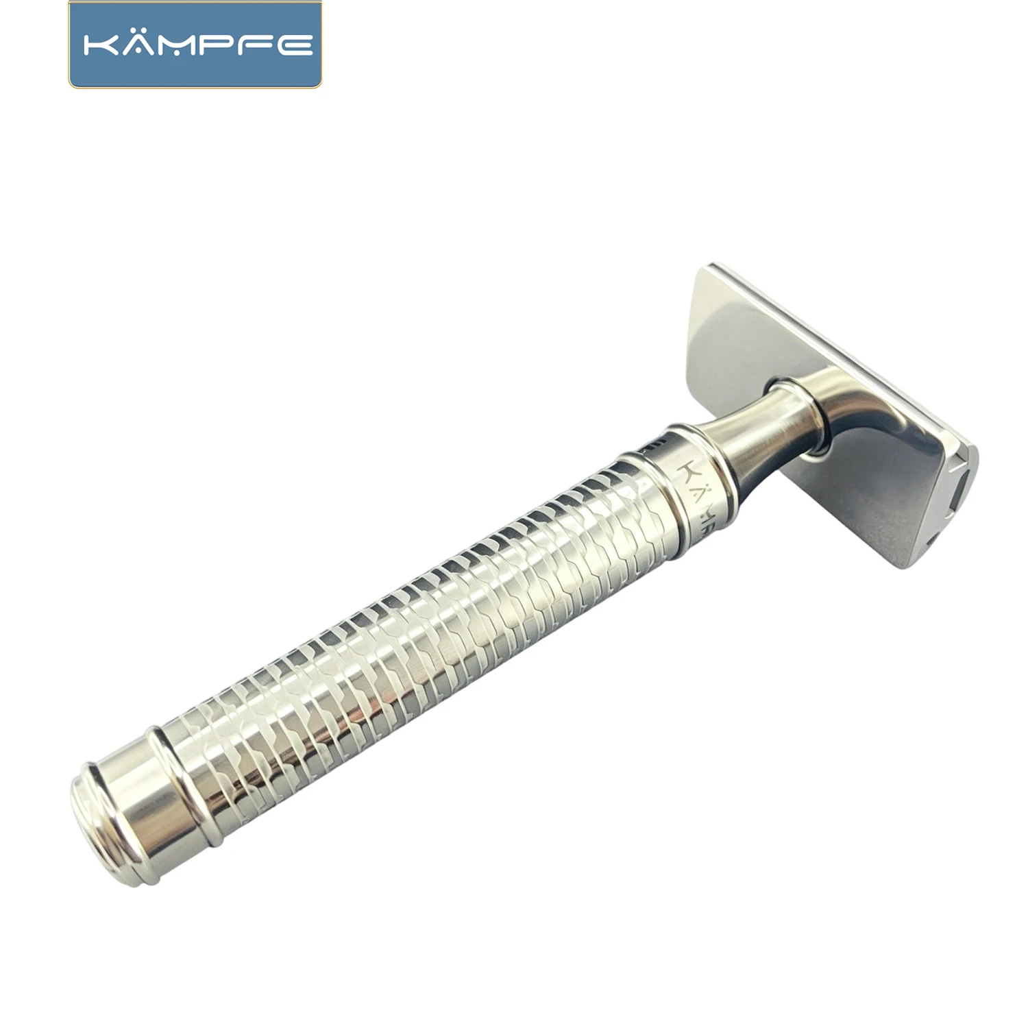 KAMPFE Men's Classic Manual Safety Razor Handle Stainless Steel Shaving Handle for ​M5 Screw teeth Head for Father's Day Gift