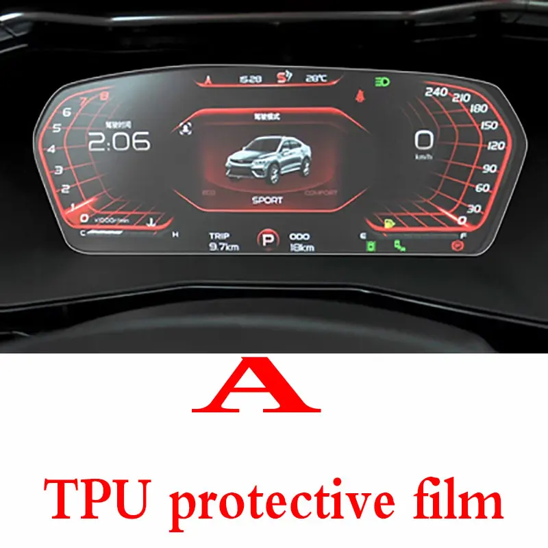 Navigation Film Screen Display Protector Interior Accessories GPS Sticker For Geely Tugella Xingyue FY11 2019 2020 2021