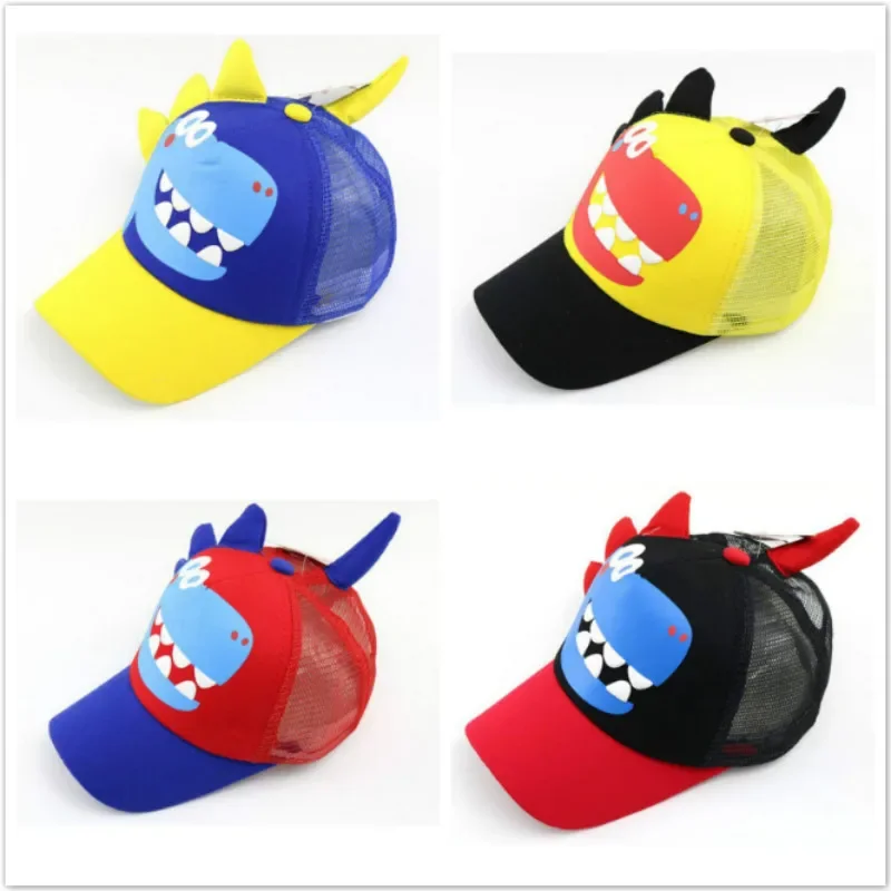 New Children Baseball Cap Dinosaur Cartoon Summer Hip Hop Kids Hats Boys Girls Hat Caps Snapback Gorras Sun Hat Free Shipping