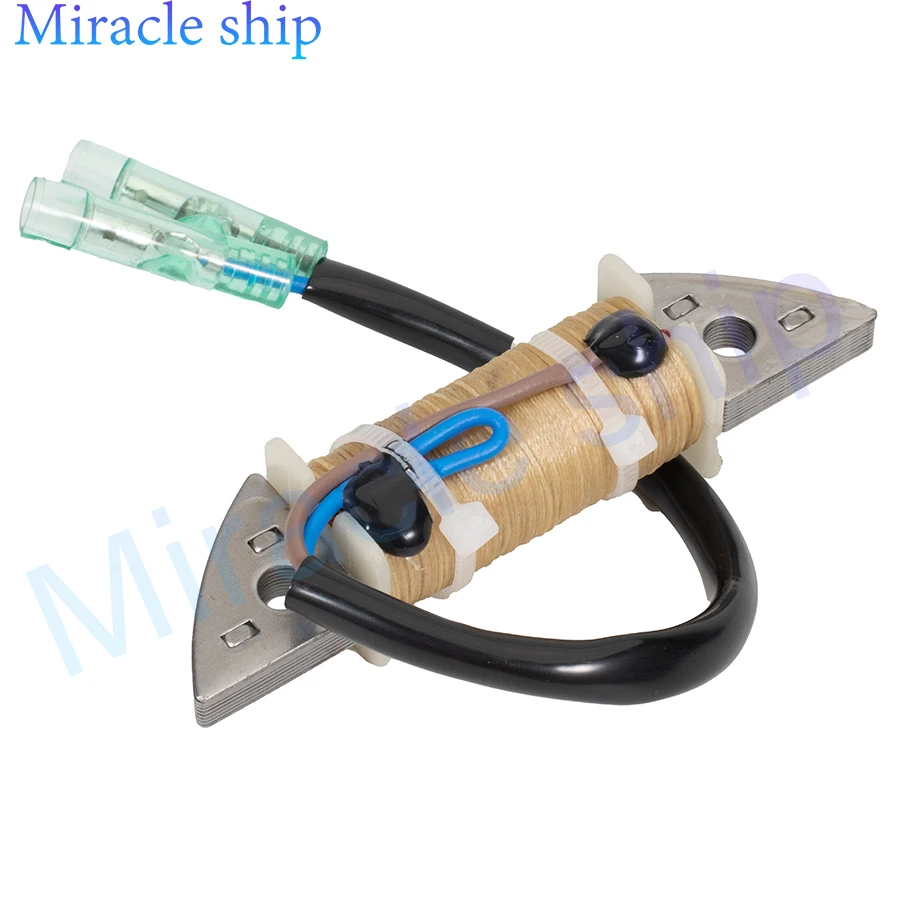 63V-85520 Generator Charging Coil for Yamaha 2 Stroke 9.9HP 15HP Boat Engine Parts Outboard Motor 63V-85520-00 63V-85520-01