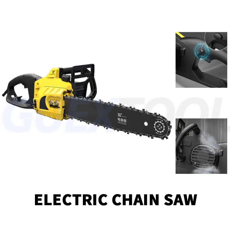 

Electric Chain Saw Household Logging Saw Cutting Machine 16 Inch Handheld Chain Saw Garden Trimming Saw Cutting Machine