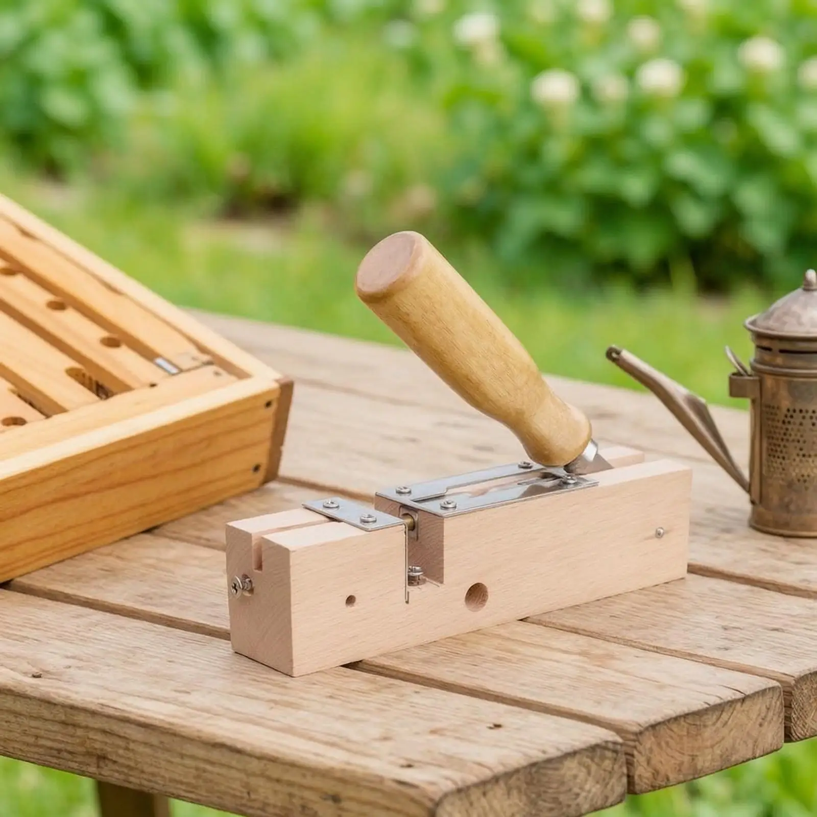 Frame Perforator Hand-Operated Frame Hole Perforator Manual Tool for Beekeepers, Apiarists, Workshop