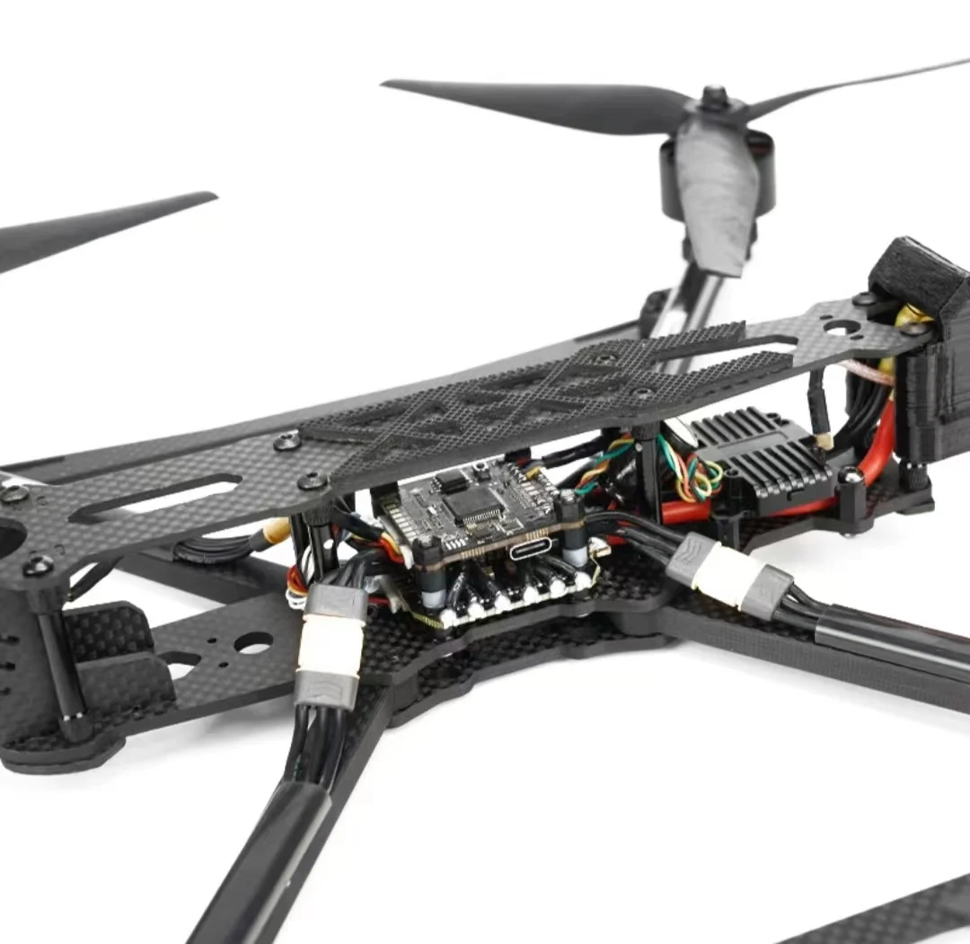 TYI Mark4 10-Inch FPV Racing Drone 4kg Payload 5.8G 1.6W/2W/3W Quadcopter Drone Kit Carbon Fiber Black ELRS 915 Receiver