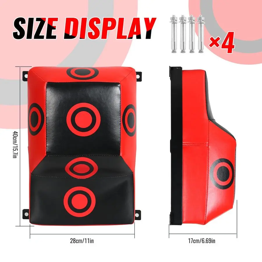 حقيبة ملاكمة Mount Uppercut Bar EVA Sandbag MMA للتدريب اللكم الهدف تهدف نقطة أسود وأحمر