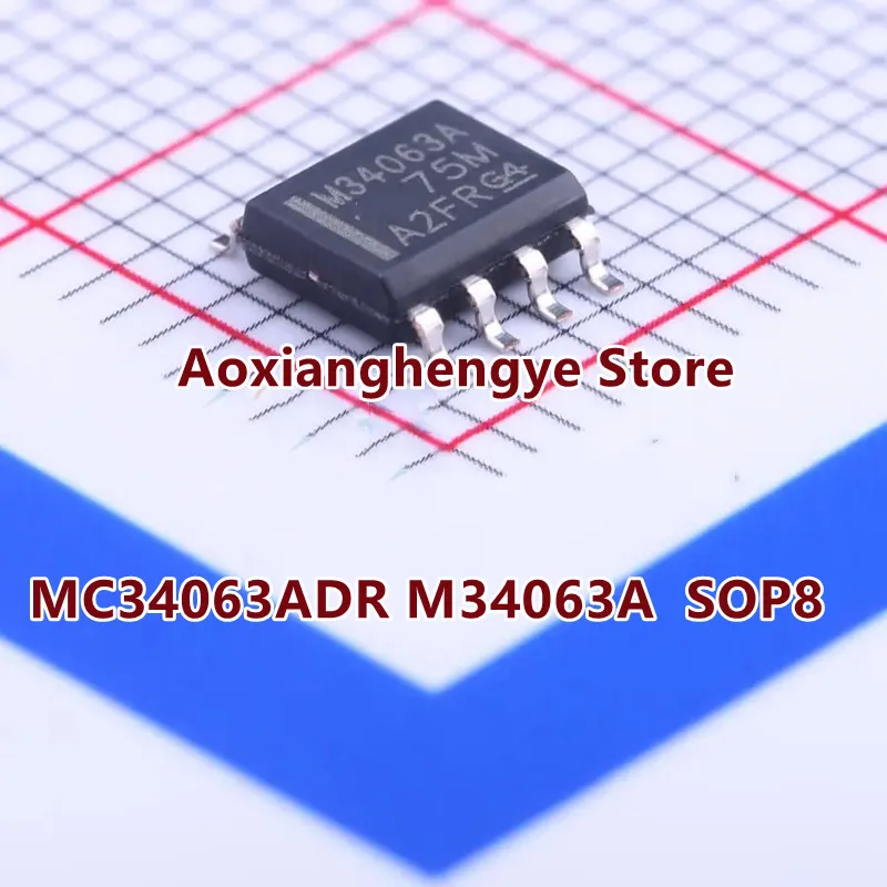 10PCS MC34063ADR MC34063ADR2G SOP8 M34063A 34063 Original factory 1.5a peak boost/drop/inverter switching voltage regulator