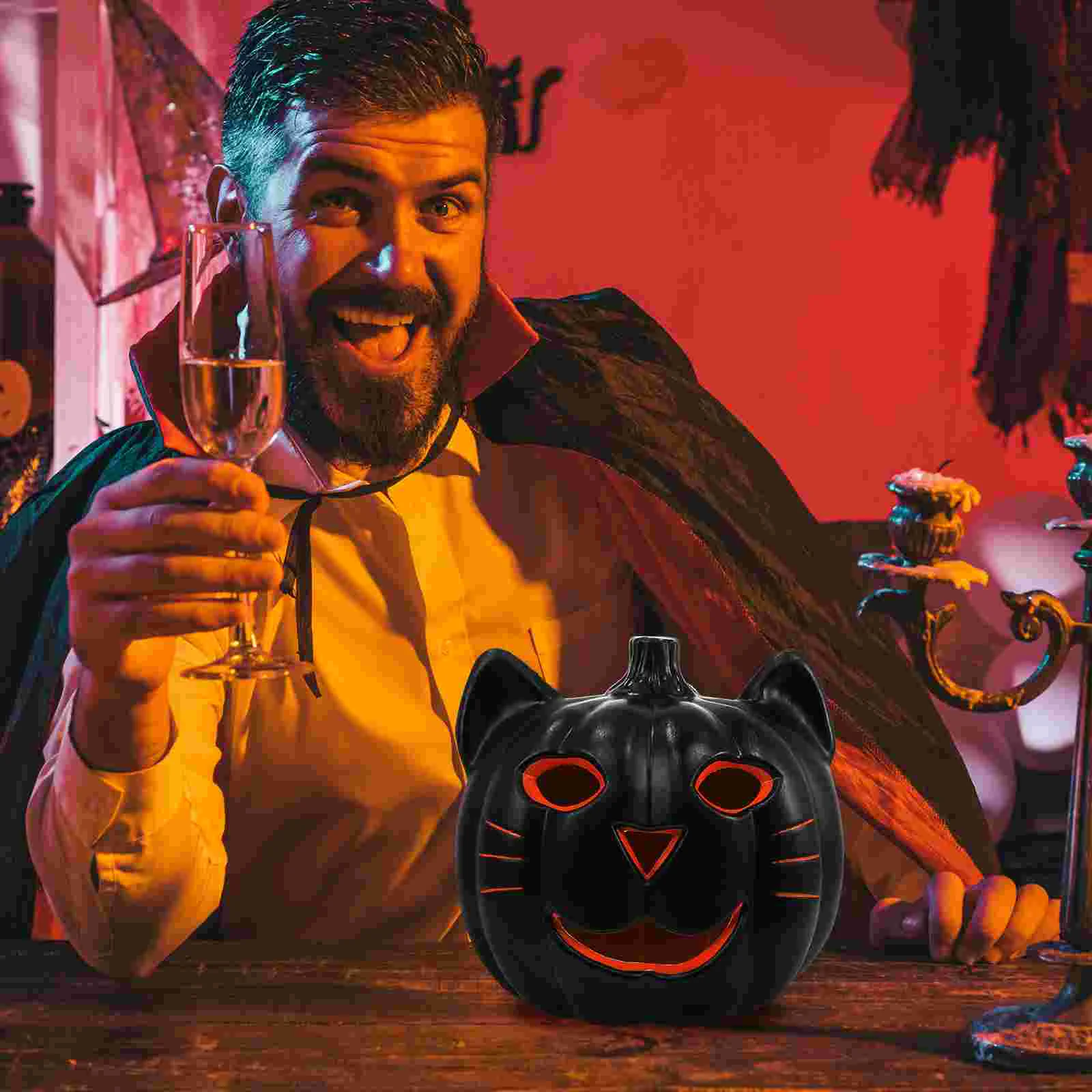 Gloeiende Jack-O-Lantern Halloween Viering Decoratie Licht Pompoen Decoraties Hotel Grappig Feest