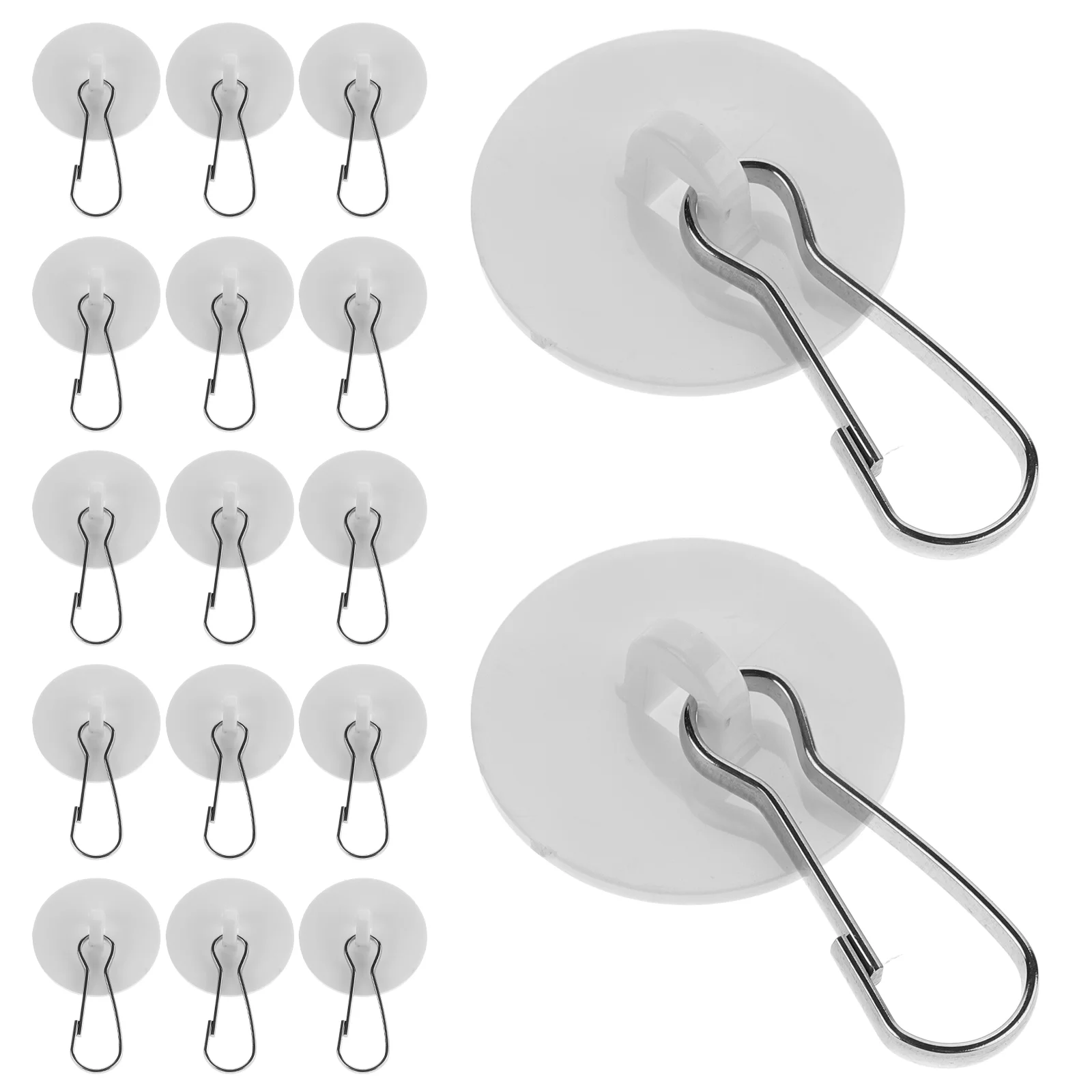 60 Pcs Ceiling Hook Adhesive Hooks Suspension Rings Self Small Sticky for Hanging No Damage