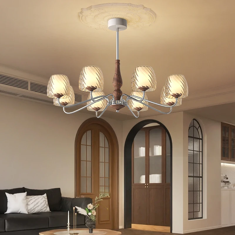 

Vintage Pendant Lights Glass Lamp Shade Ceiling Lamp Interior Lighting for Living Room Corridor Room Decor Luminaires