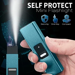 2 IN-1 Multifunction Self-Defense Pulse Arc Electronic Lighter USB Rechargeable LED Lighting Windproof High Power Men's Lighter