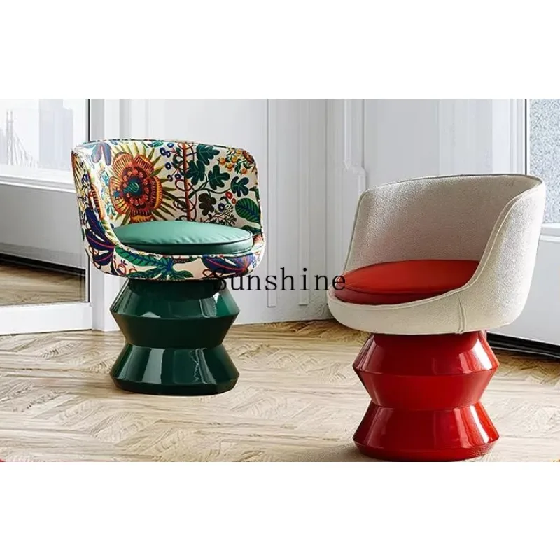 

Italian minimalist single rotatable leisure chair living room creative sofa doll chair FT