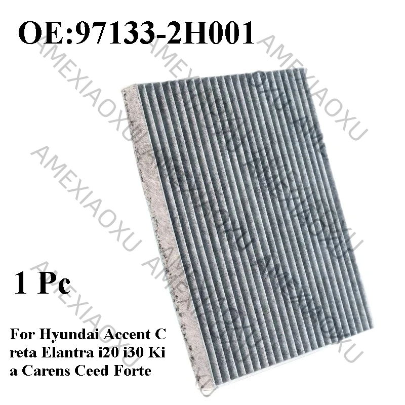 

Car Pollen Cabin Air Filter For Hyundai Creta Elantra i20 i30 Kia Carens Ceed Forte Rondo 97133-2H001 97133-2H000 97133-F2000