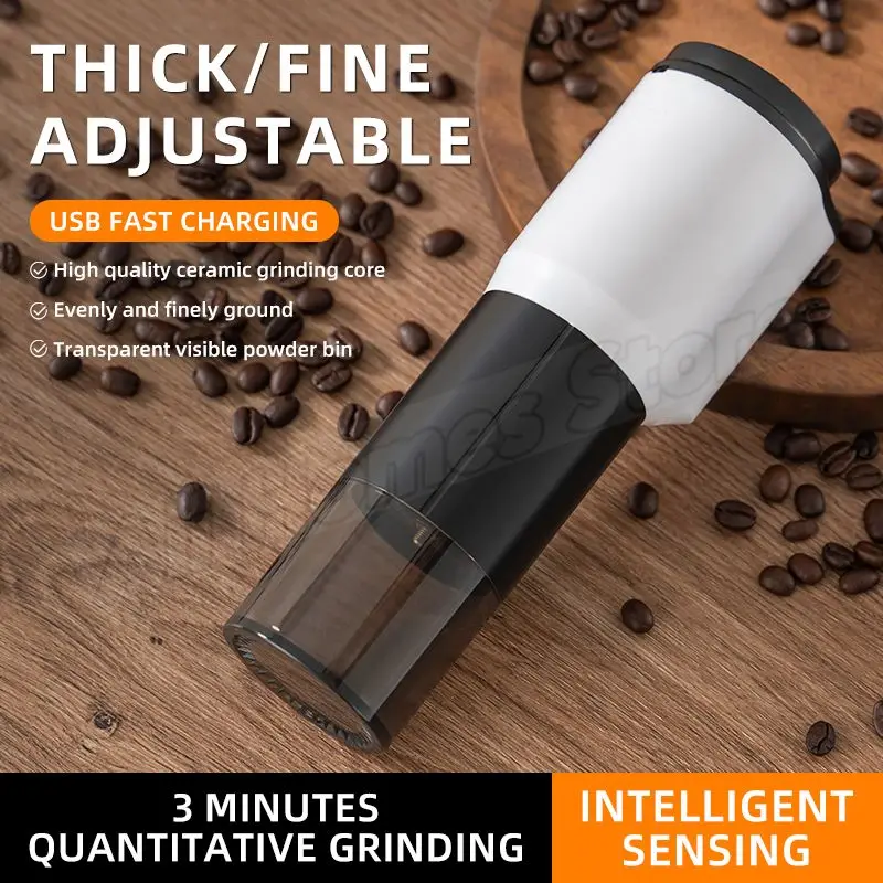 Coffee Bean Grinder Electric Home Automatic Grinder Small Coffee Machine Gift Electric Bean Grinder USB Charging Coffee Machine