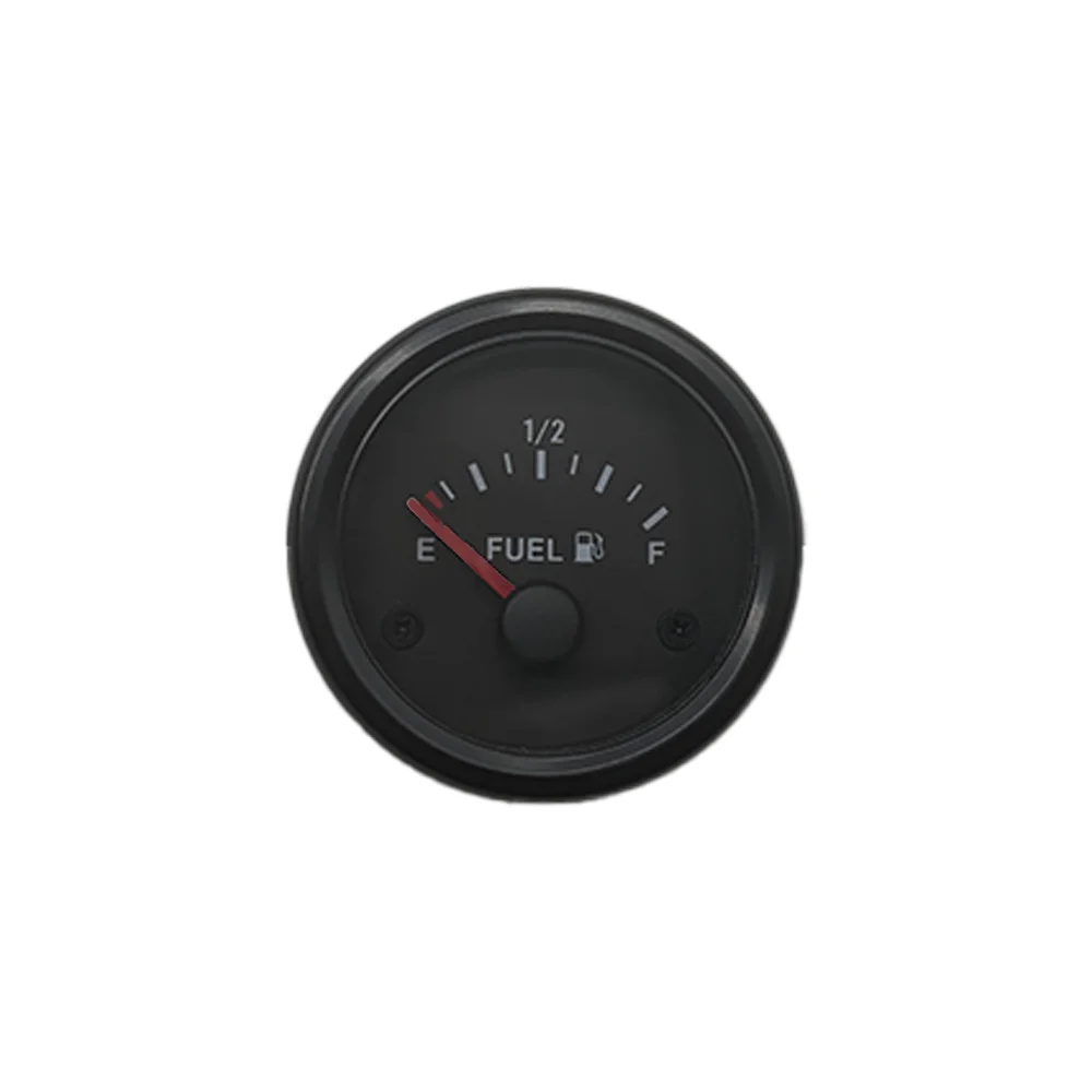 

Black car 2 "52mm color fuel gauge red LED luminous needle LED ultra white display screen