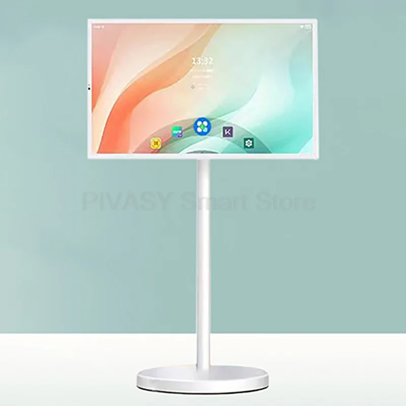 

Смарт-телевизор, 27-дюймовый сенсорный экран, Bluetooth, Wi-Fi, подвижная вращающаяся подставка для тренажерного зала, вечеринки на открытом воздухе, 8-ядерный монитор с батареей, телевизор