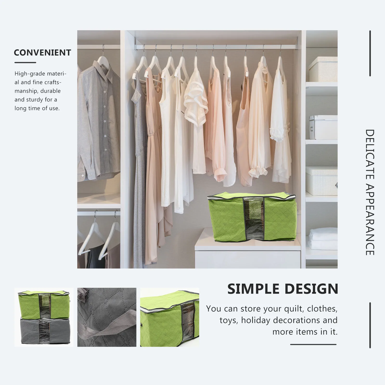 

4Pcs Bedding Storage Bags Heavy-Duty Wear-Resistant Large Capacity Comforter Organizer for Home Home Storage Solutions