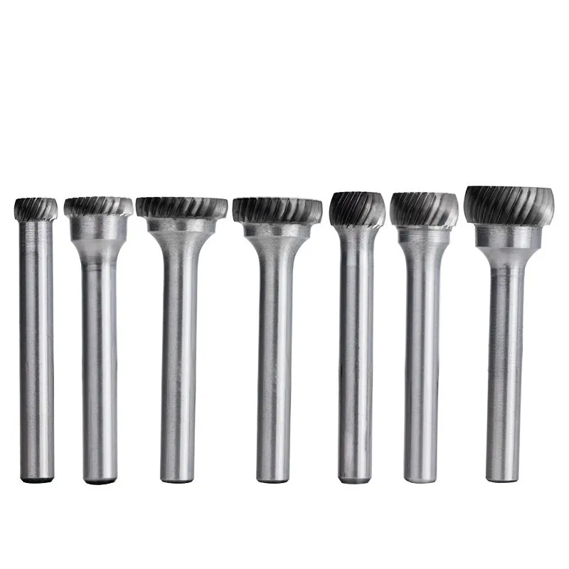 Metal Rotary Files 6mm Shank Tungsten Carbide Burr Bit Diameter 2.6-6.3mm Abrasive Metal Carving Tools 1pc 