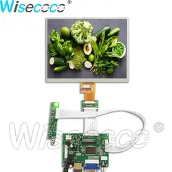 8 Inch TFT LCD Display 1024*768 IPS Screen LVDS 40 PIN 4:3 LCD Display VGA AV DC 12V 2A Driver Board Controller Tablet