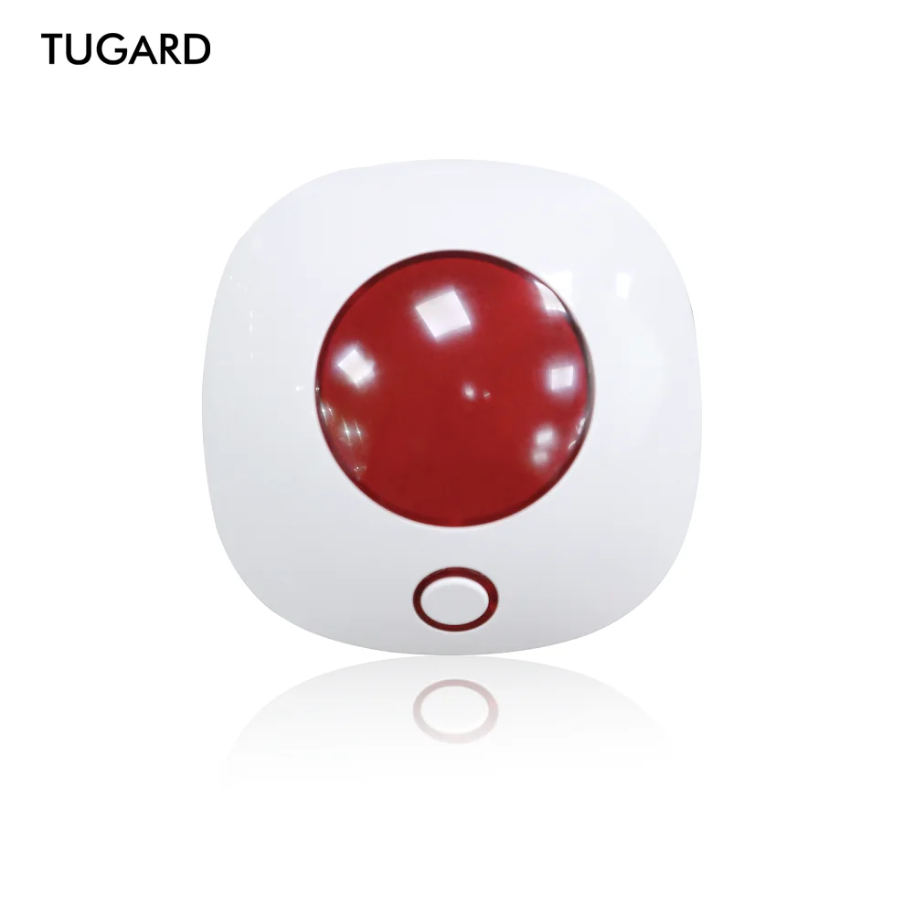 TUGARD 433 Wireless Sound Light Alarm Indoor Siren 110dB High Decibel Horn Alarms Police Signal for Home Safety Alarm System