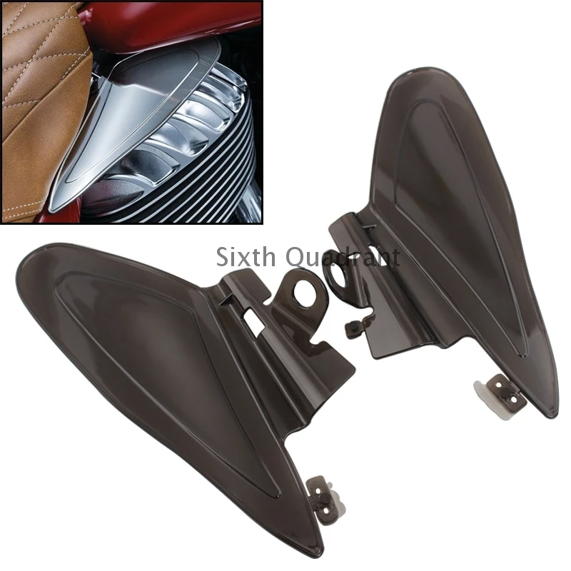 High Quality ABS Plastic Smoke Reflective Saddle Heat Shields For Indian Chieftain Roadmaster Chief 2014 -2017 Motorcycle Parts