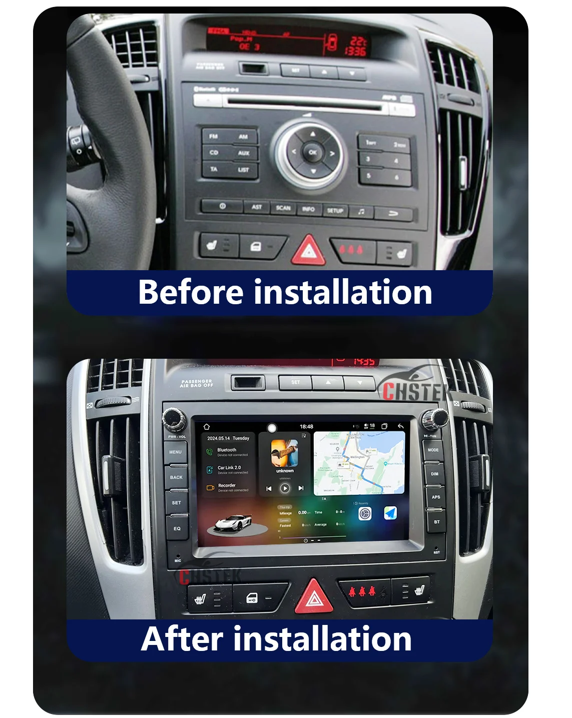 Car Android 14 Headunit Carplay For Kia Ceed ED Venga 2007 2008 2009-2016 CHSTEK Car Radio 4G WIFI GPS Autoradio RDS Multimedia